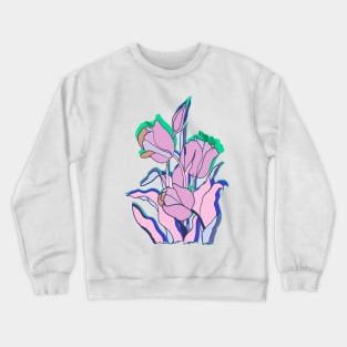 Pink Tulips Crewneck Sweatshirt